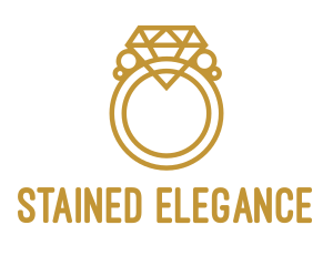 Jewelry Ring Outline logo design