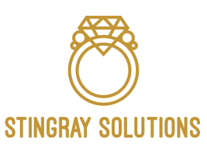 Jewelry Ring Outline logo design