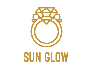 Jewelry Ring Outline logo design