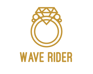 Jewelry Ring Outline logo design