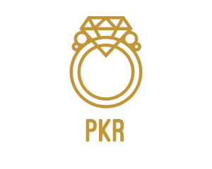 Jewelry Ring Outline logo design