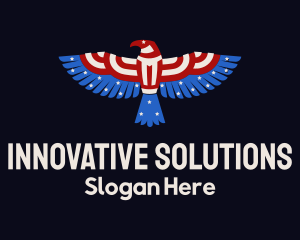 Election - Stars Stripes Eagle logo design