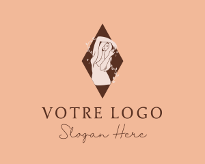 Nude - Beauty Nude Woman logo design