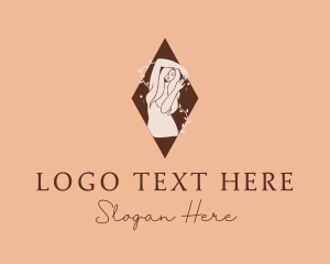 Dermatology - Beauty Nude Woman logo design