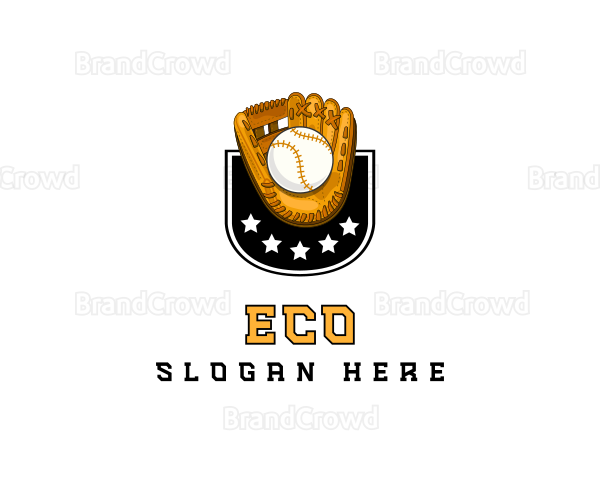 Baseball Mitt Varsity Logo