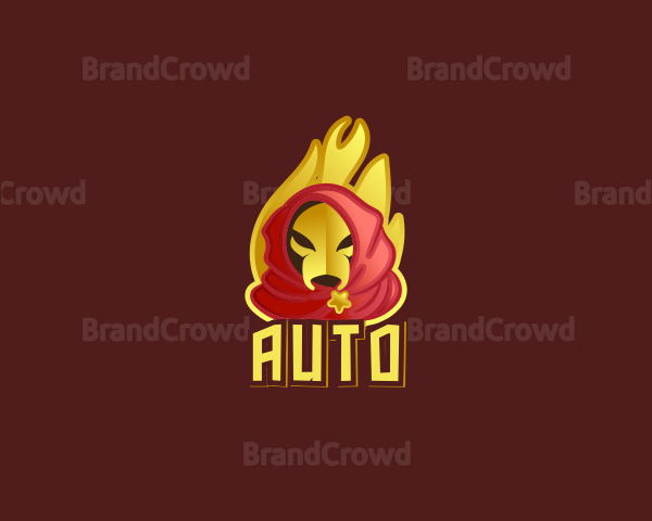 Wizard Villain Flame Logo