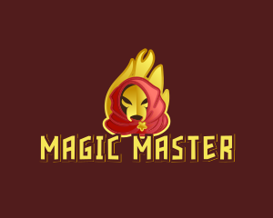 Wizard - Wizard Villain Flame logo design