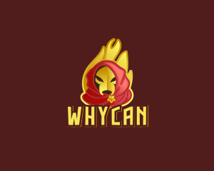 Streamer - Wizard Villain Flame logo design