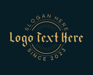 Badge - Gothic Hipster Circle logo design
