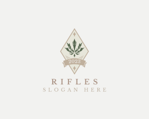 Elegant Diamond Marijuana Cannabis Logo