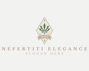 Elegant Diamond Marijuana Cannabis logo design