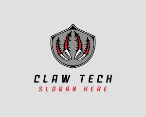 Monster Claw Shield logo design