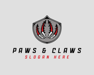 Monster Claw Shield logo design