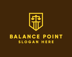 Golden Law Shield  logo design