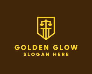 Golden - Golden Law Shield logo design