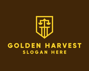 Golden - Golden Law Shield logo design