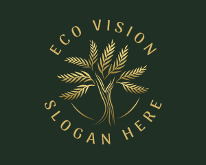 Eco Tree Plant logo design