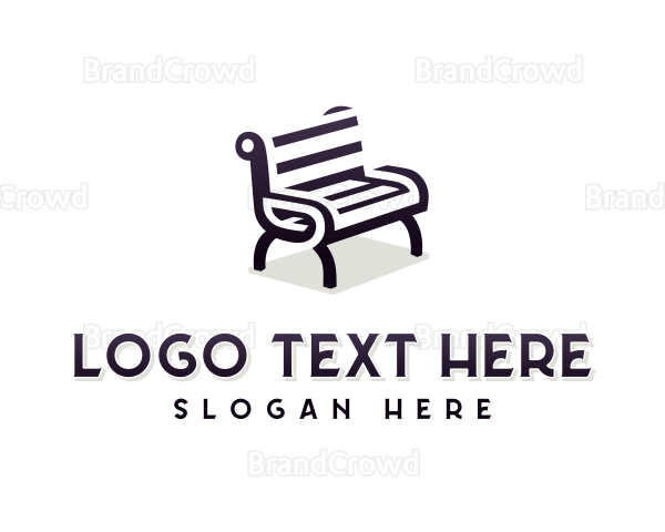 Bench Furniture Decor Logo