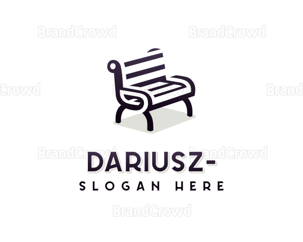 Bench Furniture Decor Logo