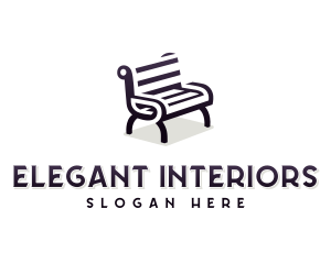 Decorator - Bench Furniture Decor logo design