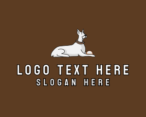 Veterinarian - Great Dane Dog logo design