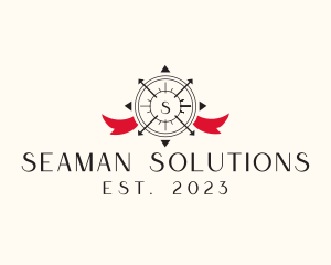 Nautical Compass Navigator Direction logo design