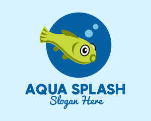 Swim - Swimming Pet Fish logo design