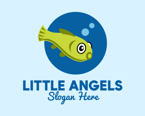 Aquatic - Swimming Pet Fish logo design