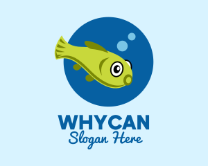 Fisheries - Swimming Pet Fish logo design