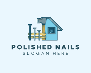 Nails - Hammer Carpentry Remodeling logo design