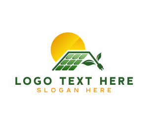 Power - Solar Energy Plug logo design