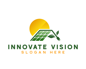 Solar Energy Plug logo design