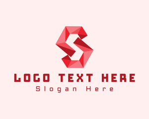 Geometric Tech Letter S Logo