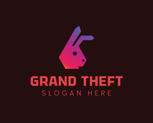Starup - Geometric Rabbit Head logo design