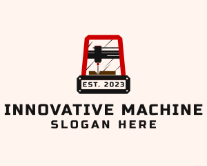 Industrial Drilling Machine logo design