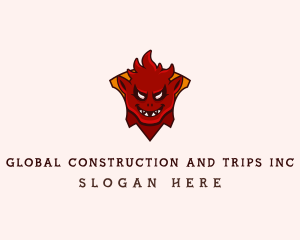 Devil Monster Crest Logo