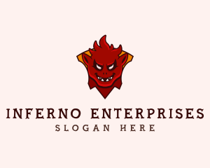 Devil Monster Crest logo design
