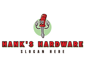 Handyman Screwdriver Hardware logo design