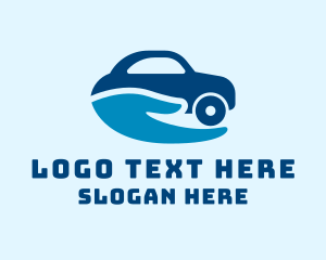 Taxi Service - Car Dealership Hand logo design
