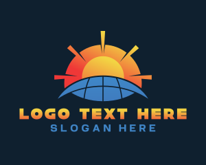 Power - Solar Panel Power logo design