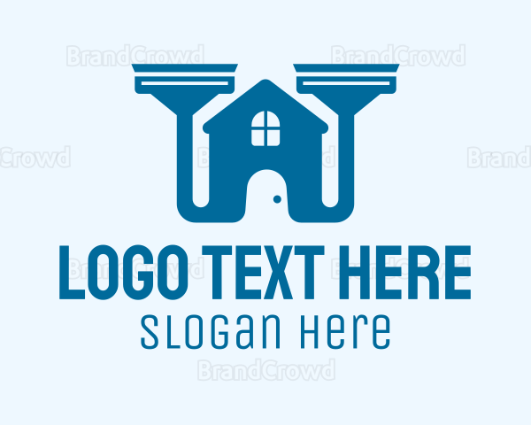 Vacuum Cleaner Home Logo