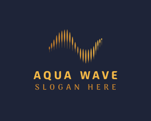 Golden Sound Waves logo design