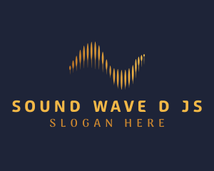 Golden Sound Waves logo design