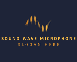 Golden Sound Waves logo design