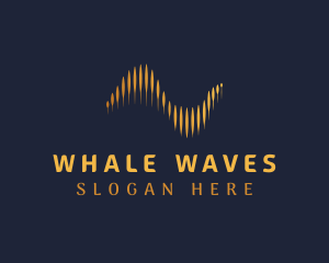 Golden Sound Waves logo design