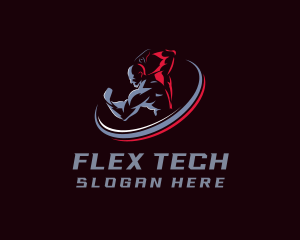 Flex - Strong Gym Muscle logo design