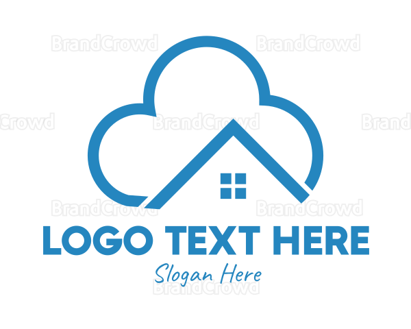 Blue House Cloud Logo