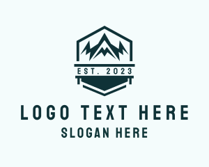 Alpine - Mountain Peak Outdoor logo design