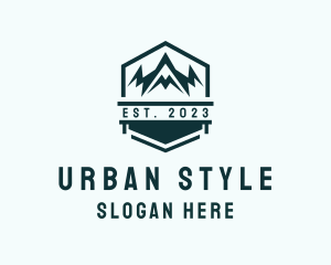 Eco - Mountain Peak Outdoor logo design