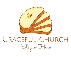 Baker - Bread & Butter Breakfast logo design
